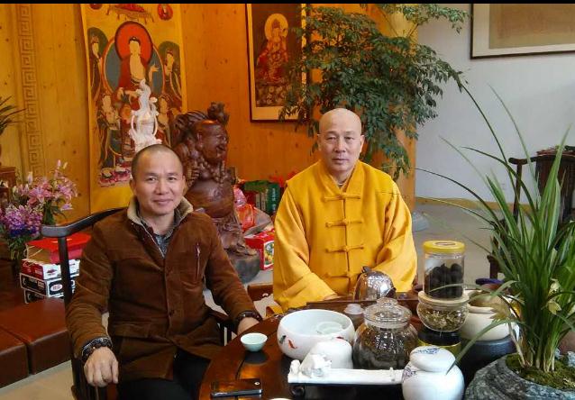 金华山智者寺戒忍大和尚---包加惠古核雕博物馆馆长